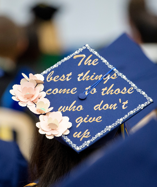 Lakeland University Graduate: The best things come to those who don't give up.